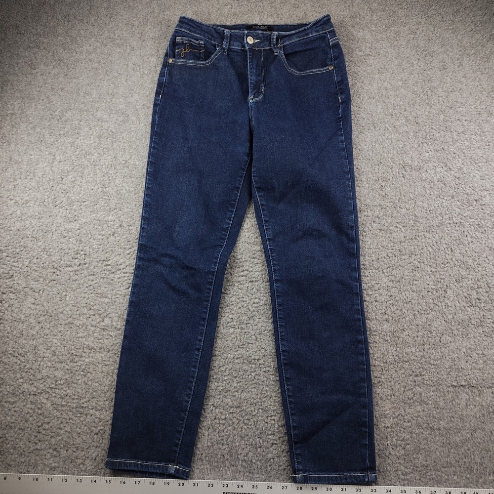 Judy Blue Jeans Sz 5/27 Dark Wash Skinny Denim High Waisted Stretch EUC